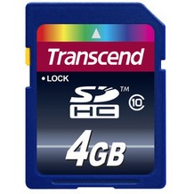 Transcend Ultimate Speed SDHC Class 10 4GB