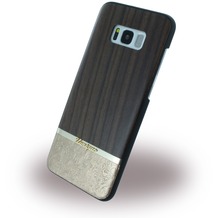 Uunique Rosewood & Gold Embossed - Hardcover - Samsung G955 Galaxy S8 Plus - Braun