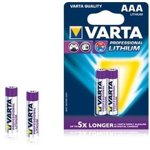 VARTA Professional Lithium Batterie Micro AAA 1100 mAh (2 Stück)