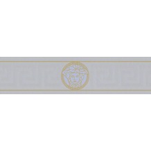 Versace Bordüre Greek, metallic silber