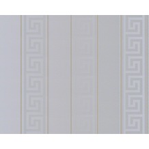 Versace grafische Mustertapete Greek, Tapete, metallic 935245