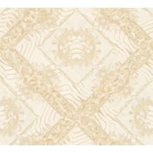 Versace Mustertapete Vasmara Vliestapete beige creme metallic 10,05 m x 0,70 m 349044