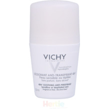 Vichy Body Antiperspirant 48H Roll On White Cap For sensitive skin 50 ml