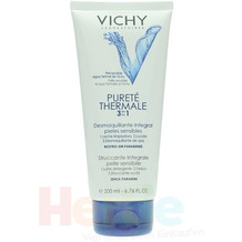 Vichy Purete Thermale 3In1 One Step Cleanser Sensitive Skin - 1.Cleansing Milk, 2.Toner, 3.Eye Make-up Remover 200 ml