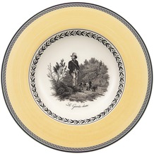 Villeroy & Boch Vintage Audun Chasse Suppenteller gelb,grau