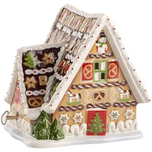 Villeroy & Boch Christmas Toys Lebkuchenhaus mit Spieluhr braun