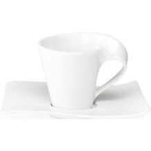 Villeroy & Boch NewWave Kaffeetasse mit Untertasse 2tlg.- Neu wei