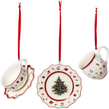 Villeroy & Boch Toy's Delight Decoration Ornamente Geschirrset 3tlg. weiß,rot