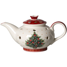 Villeroy & Boch Toy's Delight Decoration Teelichthalter Kaffeekanne weiß,rot