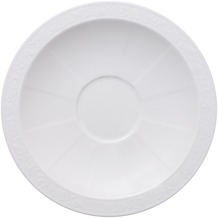 Villeroy & Boch White Pearl Frühstücksuntertasse Ø 18 cm, weiß