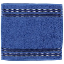 Vossen Handtücher   Cult de Luxe blau Seiflappen 30x30 cm