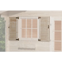 Weka Fensterladen 2-seitig für Fenster 91x91cm