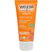 Weleda Vitality Creamy Body Wash Sanddorn, Stimulating And Enlivening 200 ml