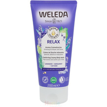 Weleda Welede Aroma Relax Shower Cream Comforting Creamy Body Wash, Lavender + Bergamot + Vetiver 200 ml