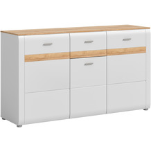 xonox.home Ashton Sideboard (B/H/T: 150x86x43 cm) in Ashgrey matt Nachbildung