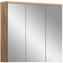 xonox.home Grado Spiegelschrank (B/H/T: 80x75x20 cm) in Nox Oak Nachbildung und Spiegelfront