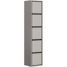 xonox.home Jaru Hochschrank (B/H/T: 35x163x31 cm) in grau Nachbildung und grau Nachbildung