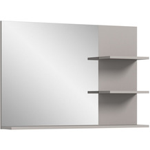 xonox.home Jaru Spiegelshelf (B/H/T: 100x69x16 cm) in grau Nachbildung und grau Nachbildung/Spiegelfront