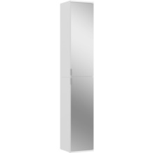 xonox.home Projekt X Spiegelschrank (B/H/T: 30x193x34 cm) in weiß Nachbildung und Spiegelglas
