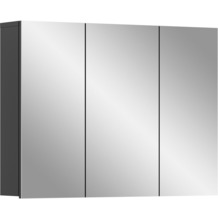 xonox.home Soft Spiegelschrank (B/H/T: 80x60x15 cm) in grau Nachbildung und grau Nachbildung