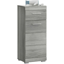 xonox.home Soul Standschrank (B/H/T: 37x88x31 cm) in Rauchsilber Nachbildung und Rauchsilber tiefzieh