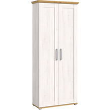 xonox.home Verona Garderobenschrank (B/H/T: 80x196x39 cm) in Sibiu Lärche Nachbildung und Sibiu Lärche Nachbildung