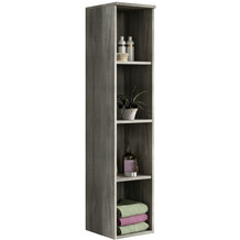 xonox.home York Hängeshelf (B/H/T: 30x136x31 cm) in Rauchsilber Nachbildung und Rauchsilber Nachbildung