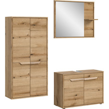 xonox.home Zeno Badkombination (B/H/T: 163x189x34 cm) in Evoke Oak Nachbildung und Evoke Oak Nachbildung