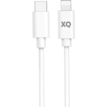 xqisit Charge & Sync Lightning USB-C 2.0 100cm weiß