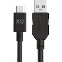 xqisit NP Charge & Sync USB-C to USB-A 3.1 100cm schwarz