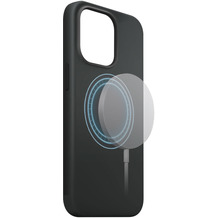 xqisit Silicone Case Anti Bac MagSafe for iPhone 14 Pro Max schwarz