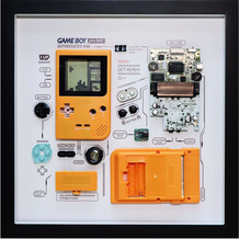 Xreart Zerlegter Game Boy im Bilderrahmen | Nintendo Game Boy Pocket | orange | HKGBP03