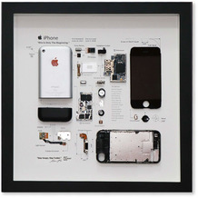 Xreart Zerlegtes iPhone im Bilderrahmen | Apple iPhone 1 (2G) | HKIP001