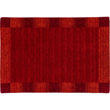 Zaba Loribaft-Teppich Seattle Bordüre rot 70 cm x 140 cm