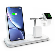ZENS Aluminium Stand + Apple Watch + Dock, Qi, weiß, ZEDC07W/00