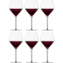 Zwiesel Glas Burgunder Rotweinglas tannengrün Spirit 6er-Set