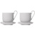 blomus RO Kaffeetassen Set 4tlg. fr 2 Personen, wei/nimbus cloud  8,5 cm