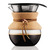 Bodum POUR OVER Kaffeebereiter mit permanentfilter, kurze Tülle, 0.5 l kork