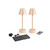 Duni 2er LED-Lampen Set Zelda inkl. gratis Ladestation, soft pink