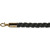 Essentials Absperrkordel luxus schwarz, messing,  3cm, Lnge 157 cm