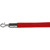 Essentials Absperrkordel velour rot, poliert,  3cm, Lnge 157 cm