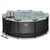 EXIT Black Leather Pool mit Filterpumpe - schwarz ø360x122cm