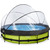 EXIT Lime Pool mit Abdeckung und Filterpumpe - grün ø360x76cm