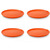 Friesland 4er Set Frühst.-Teller, Happymix, Friesland, 19 cm Orange
