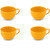 Friesland 4er Set Kaffeetasse, Happymix, Friesland, 0,24l, 4 teilig, 4 Personen Safrangelb