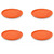 Friesland 4er Set Untertasse, Happymix, Friesland, 15 cm Orange