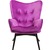 Kare Design Sessel Black Vicky Velvet Purple