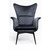 Kare Design Sessel Tudor Velvet Schwarz