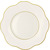 Le Coq Porcelaine Dessertteller 20,5 cm Anemone Elfenbein mit Goldrand