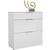 MAJA Möbel Schuhschrank mit Holztop Trend weiß matt Weißglas Typ III